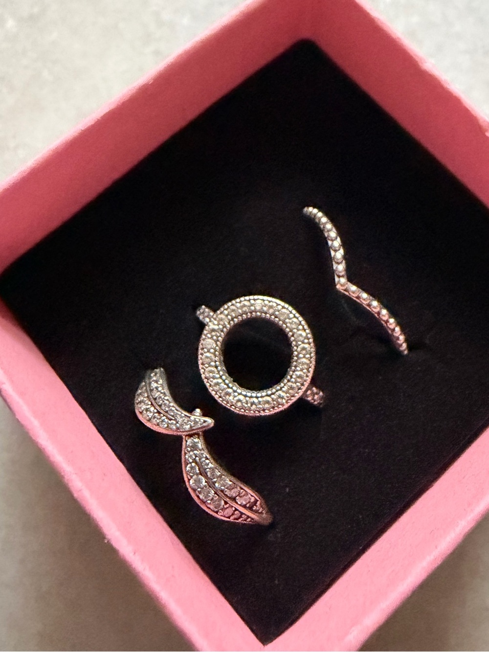💍PANDORA Rings! 925ALE! 7.5 Authentic! - Picture 3 of 3